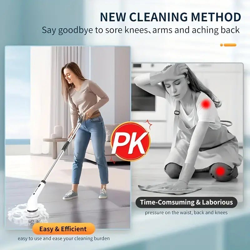 Mroace Cordless Waterproof Electric Spin Scrubber