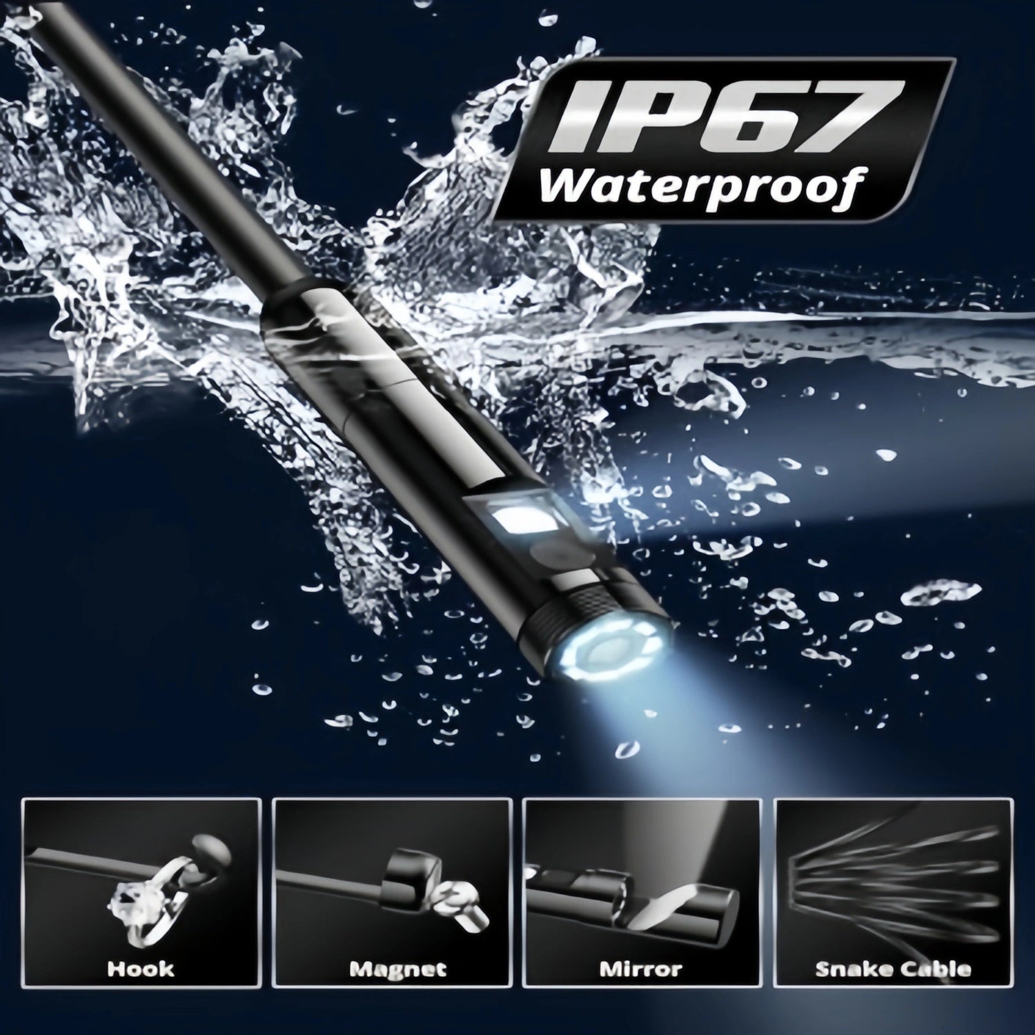 Mroace Dual Lens HD Endoscope Camera