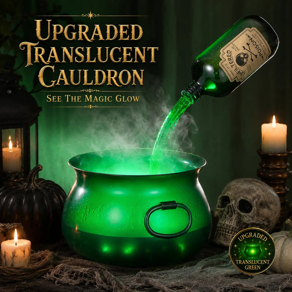 Mroace Witch Cauldron Fog Maker Decoration