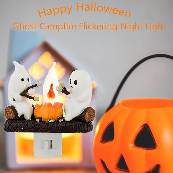 Mroace Ghost Campfire Flickering LED Night Light