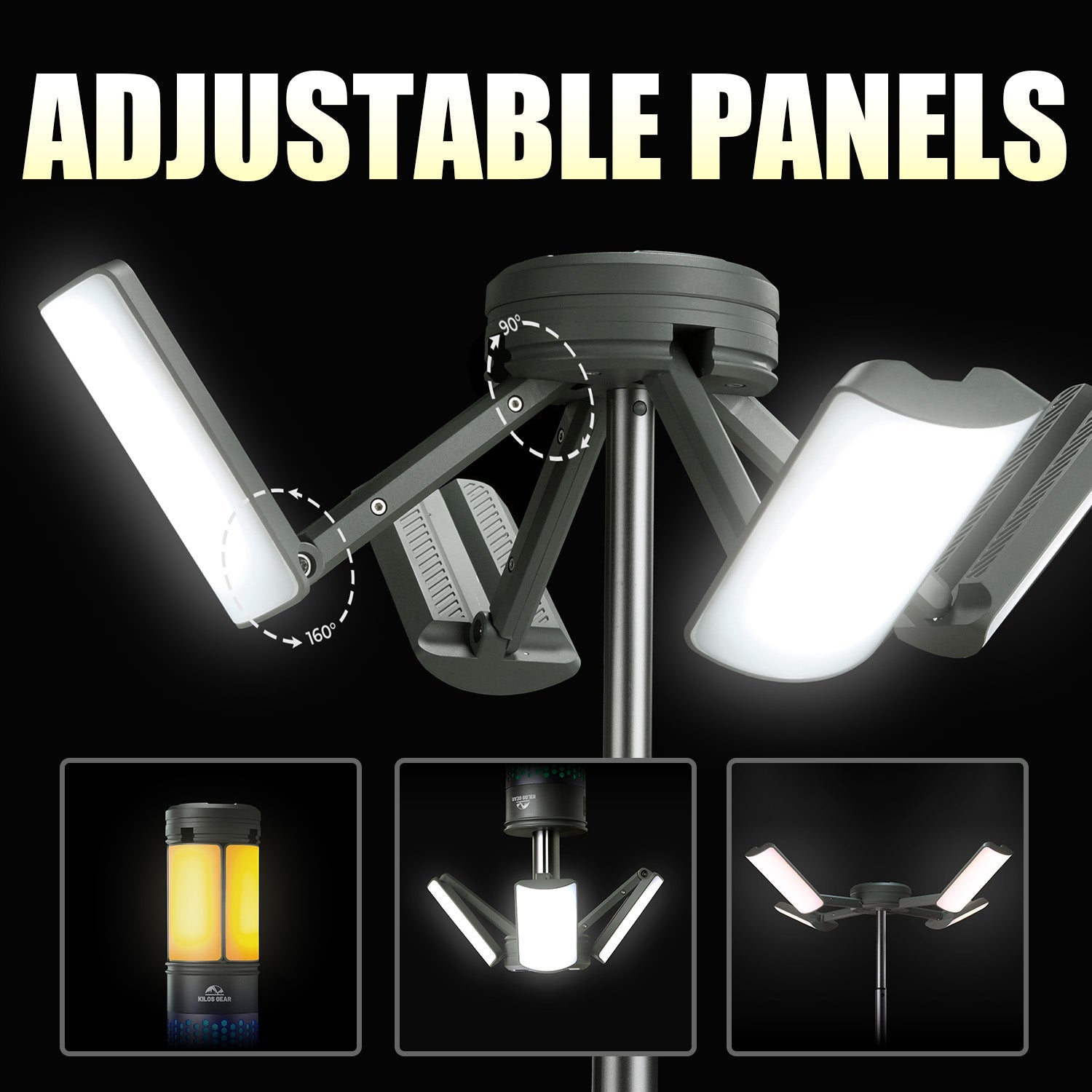 Mroace Telescopic Camping Light With Magnetic Stand