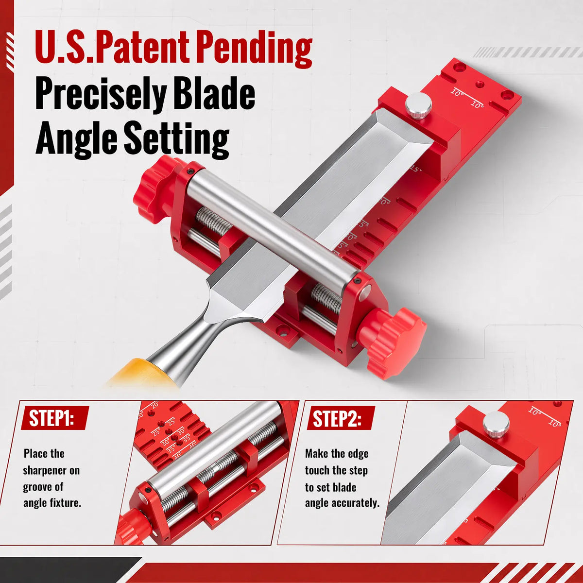 Mroace Adjustable Chisel Sharpening Jig