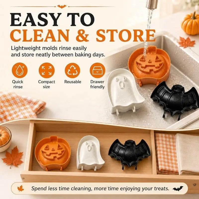 Mroace Halloween Hand Pie Mold Set