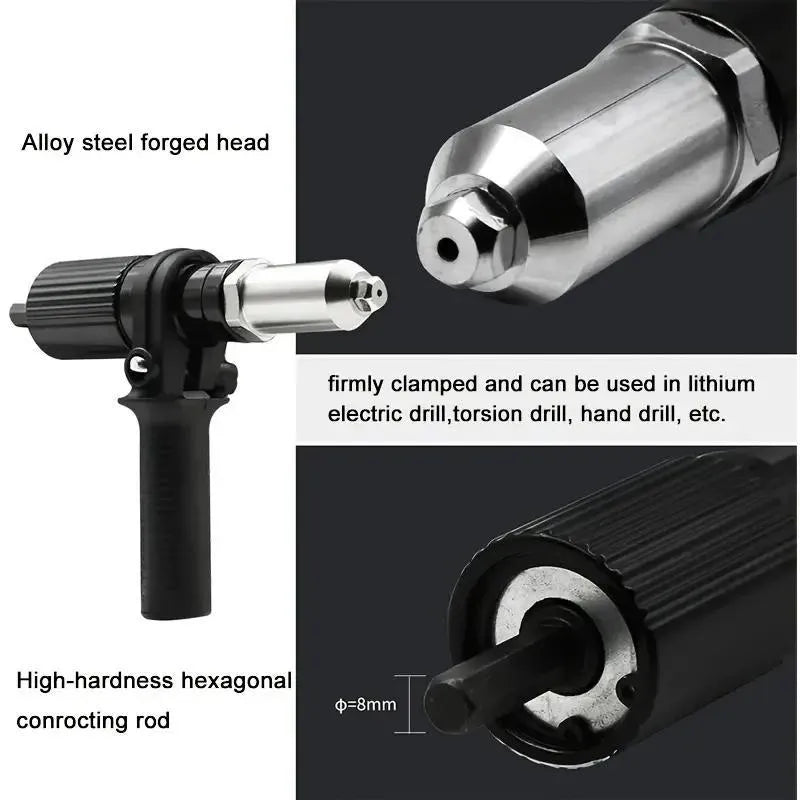 Mroace Electric Drill Rivet Gun Adapter