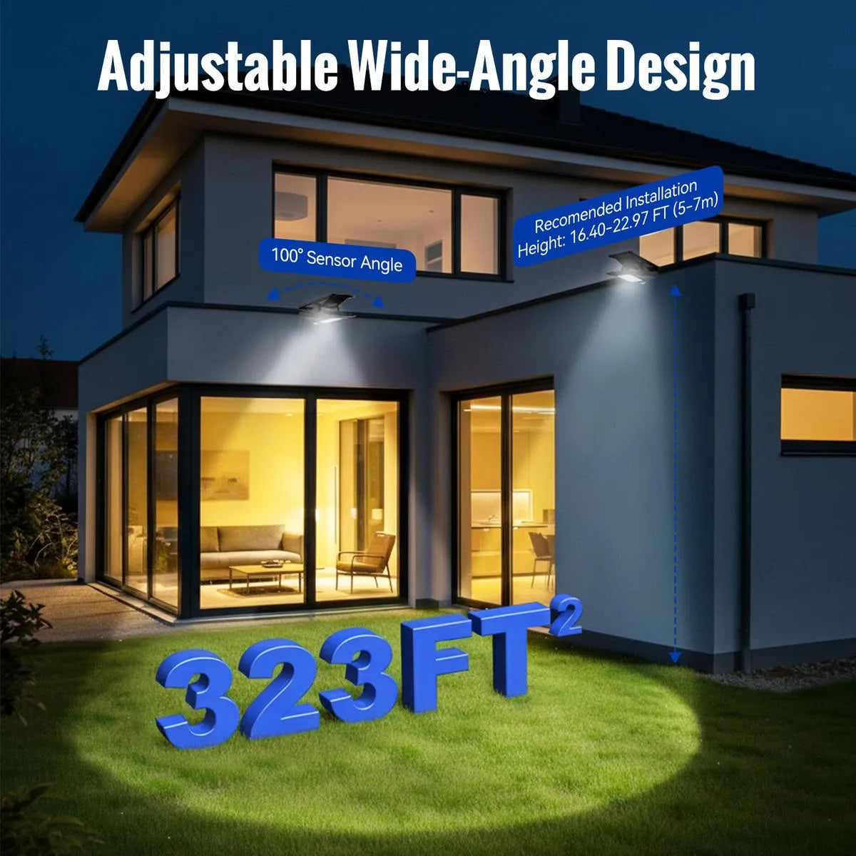 Mroace Solar Motion Sensor LED Clip Light