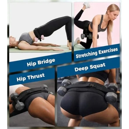 Mroace Adjustable Slip Resistant Padded Hip Thrust Belt