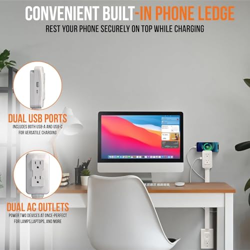 Mroace Extendable USB Outlet Extender