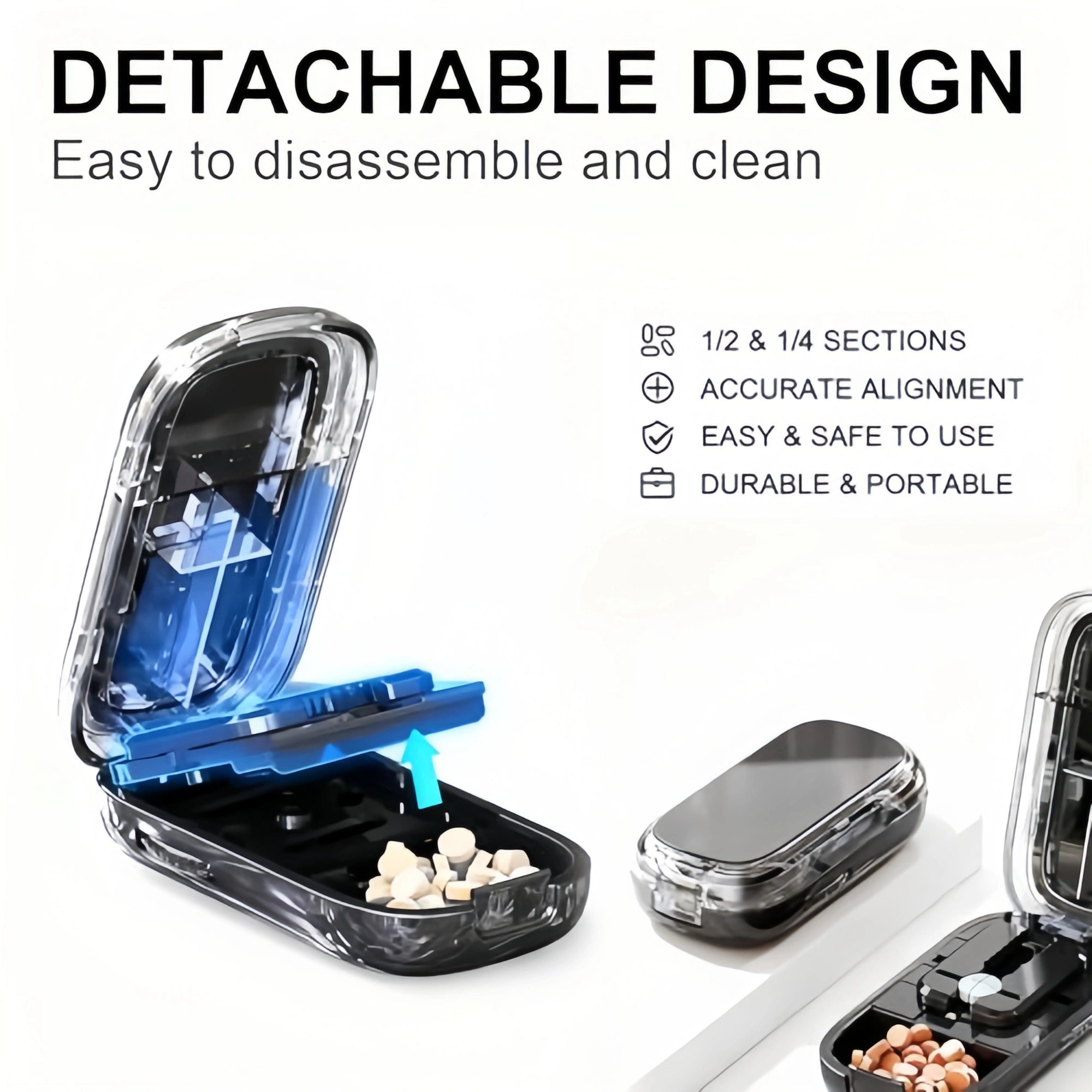 Mroace Adjustable Precision Pill Cutter Splitter