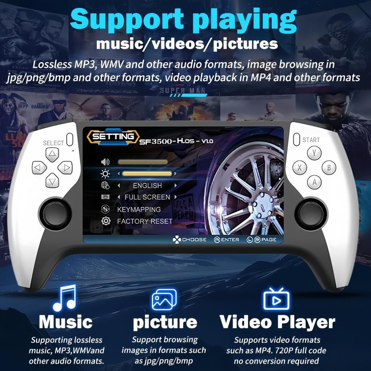 Mroace Protable Retro Handheld Game Console