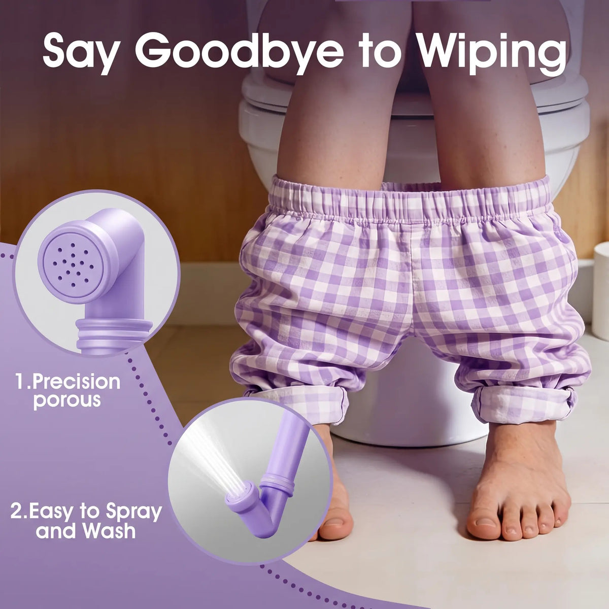 Mroace Portable Handheld Bidet Sprayer Bottle