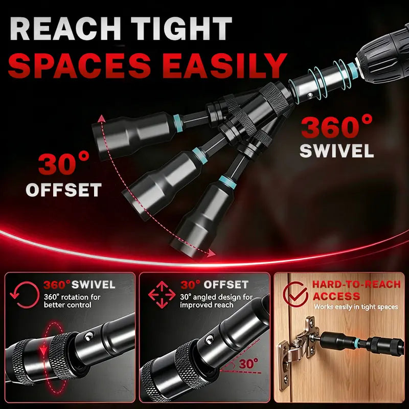 Mroace Heavy Duty Magnetic Impact Nut Driver Set
