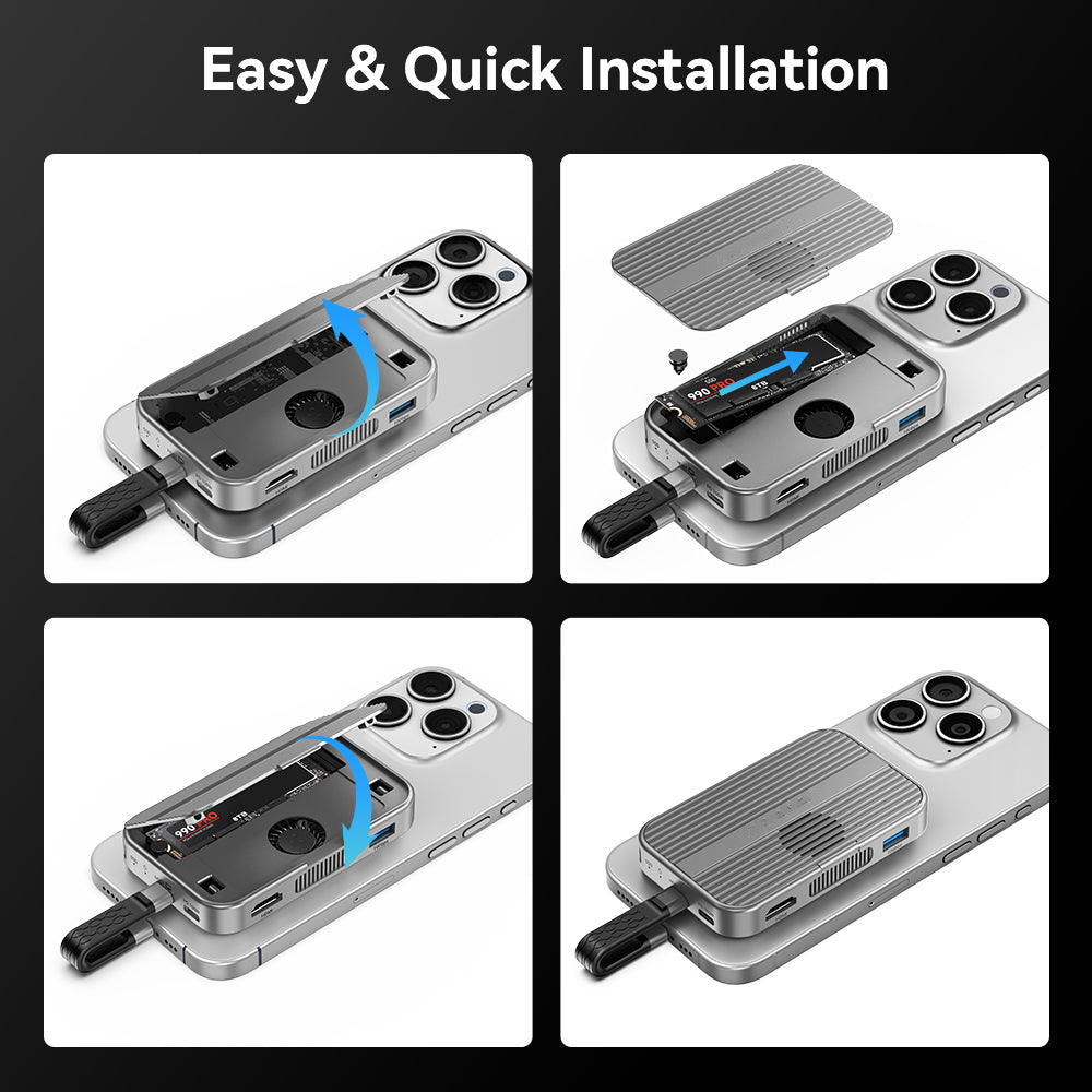 Mroace Magnetic Docking Station And SSD Enclosure