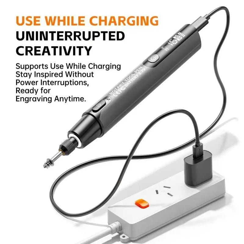 Mroace 6-Speed USB Rechargeable Engraving Pen