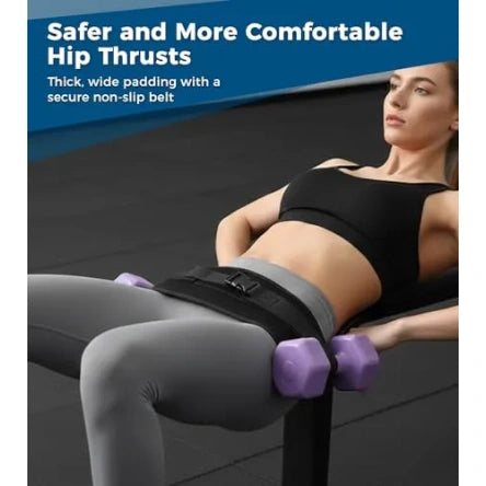 Mroace Adjustable Slip Resistant Padded Hip Thrust Belt