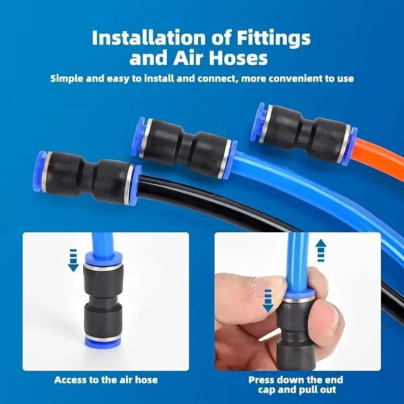Mroace Leak Resistant Quick Connect Air Hose Fittings Kit