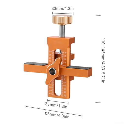 Mroace Adjustable Aluminum Alloy Cabinet Door Installation Jig