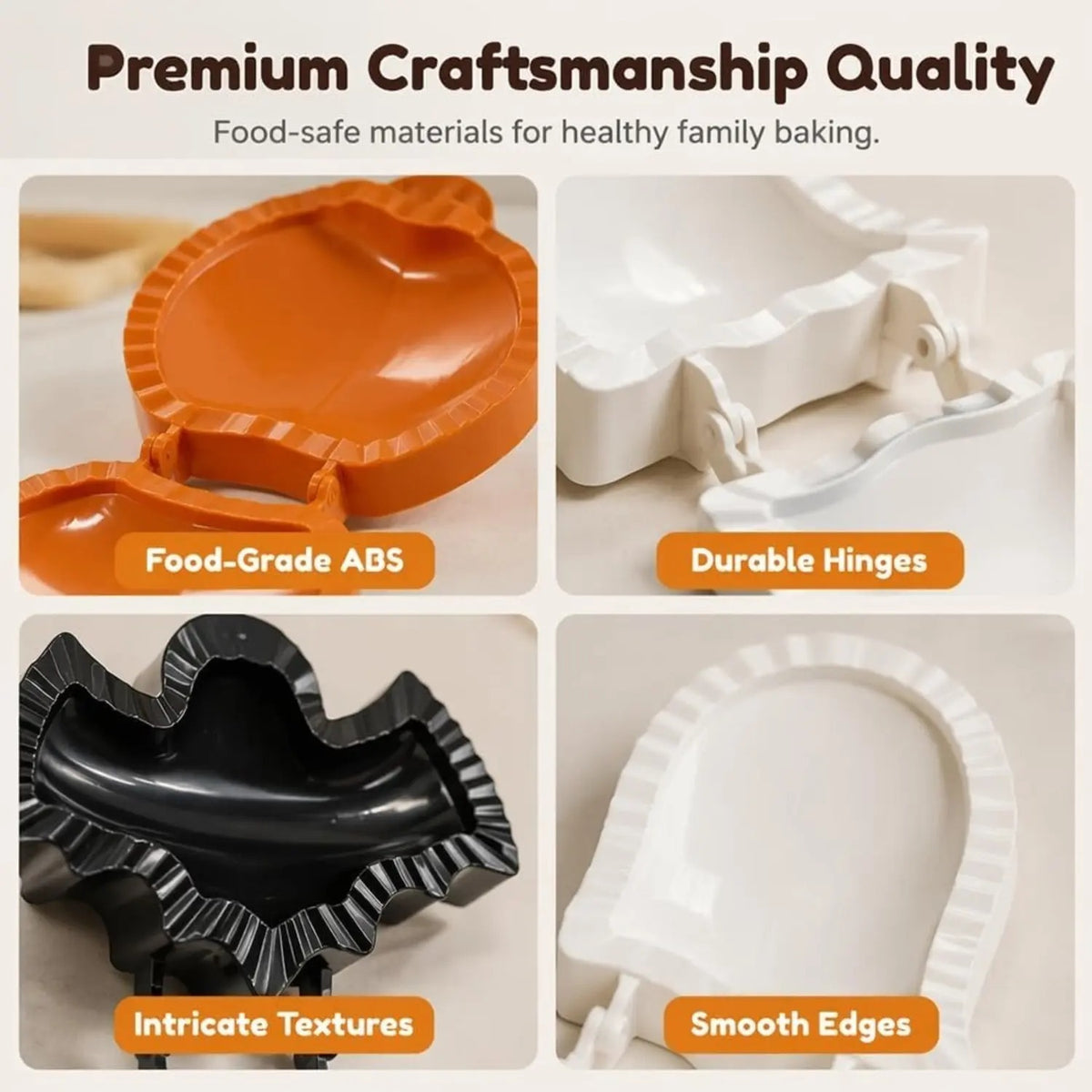 Mroace Halloween Hand Pie Mold Set
