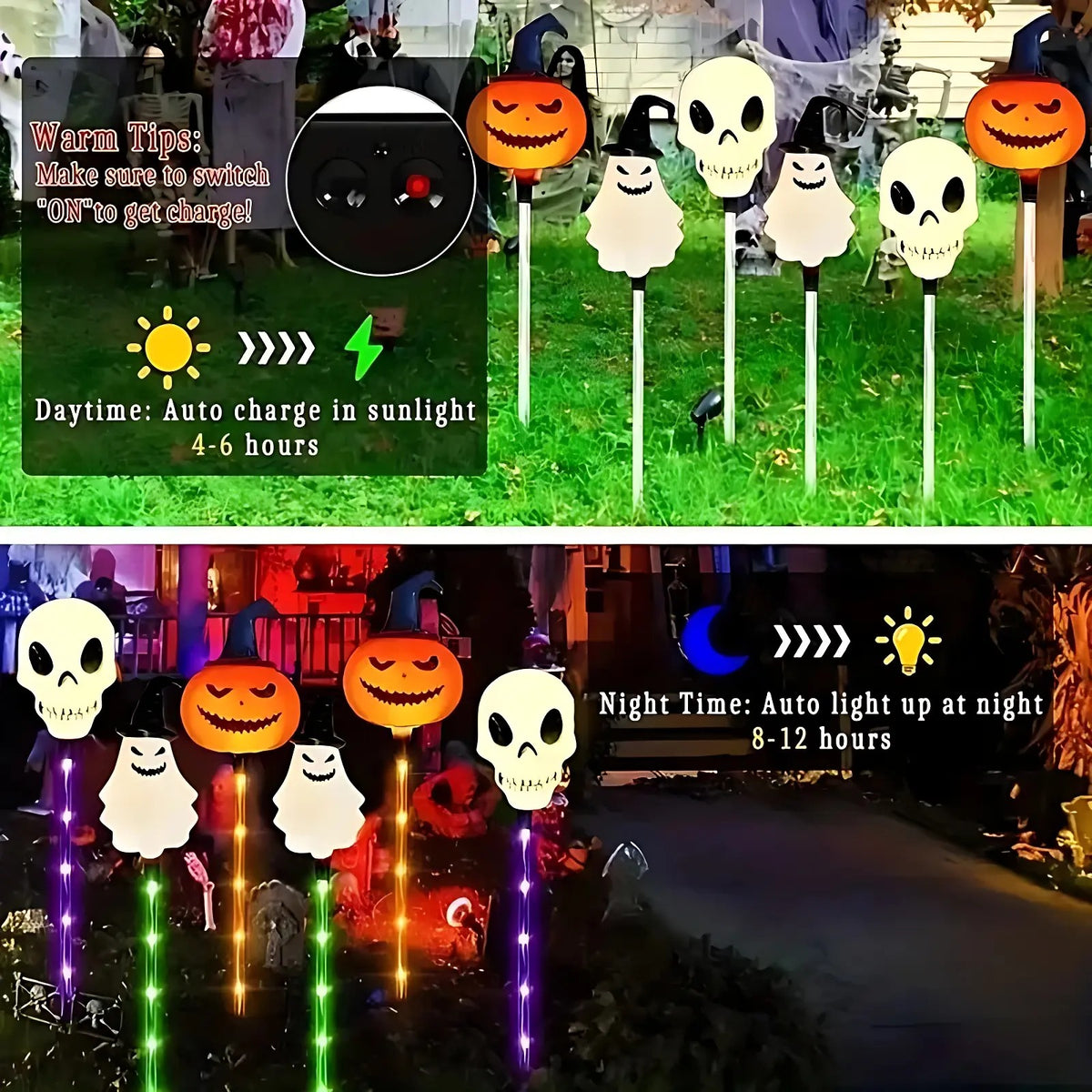 Mroace Solar Halloween Lantern Lights