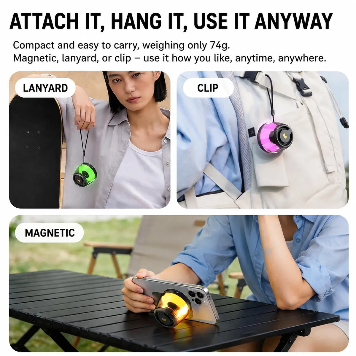 Mroace Magnetic RGB Bluetooth Speaker