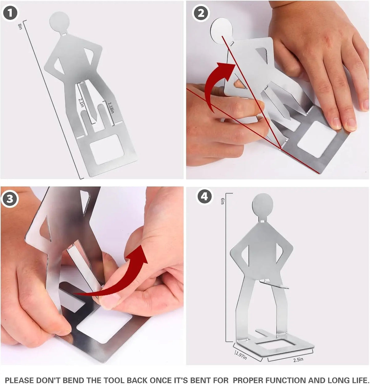 Mroace Man Shaped Hot Dog Holder