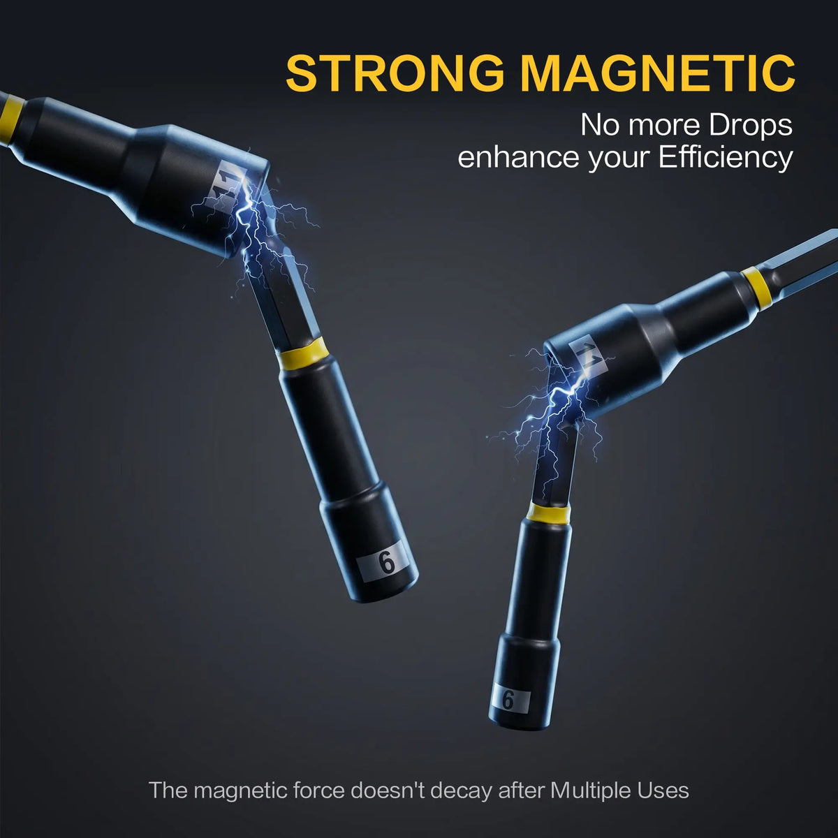 Mroace Heavy Duty Magnetic Nut Driver Set