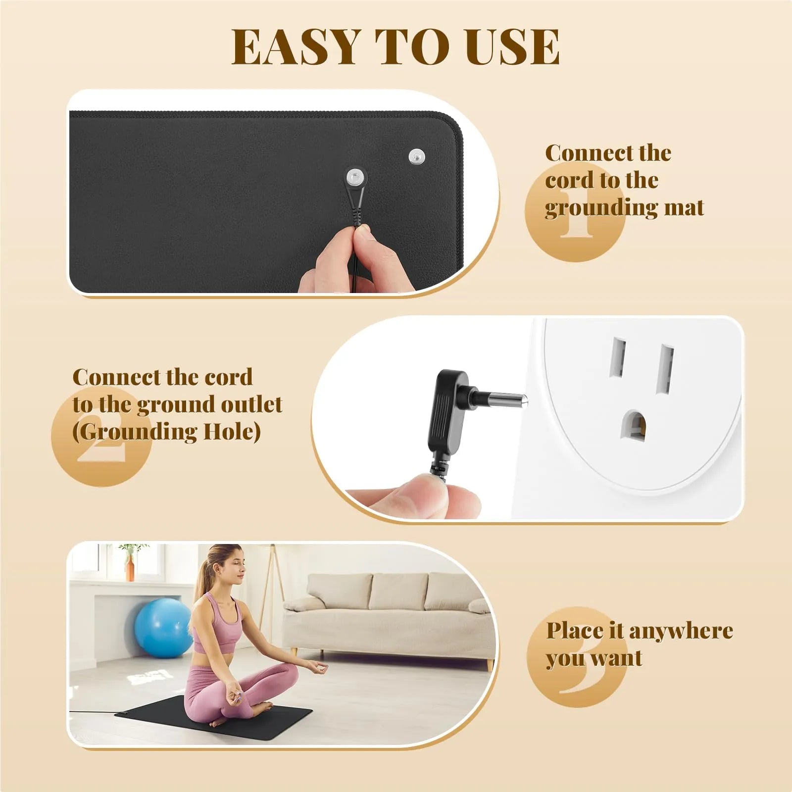 Mroace Conductive Grounding Therapy Mat