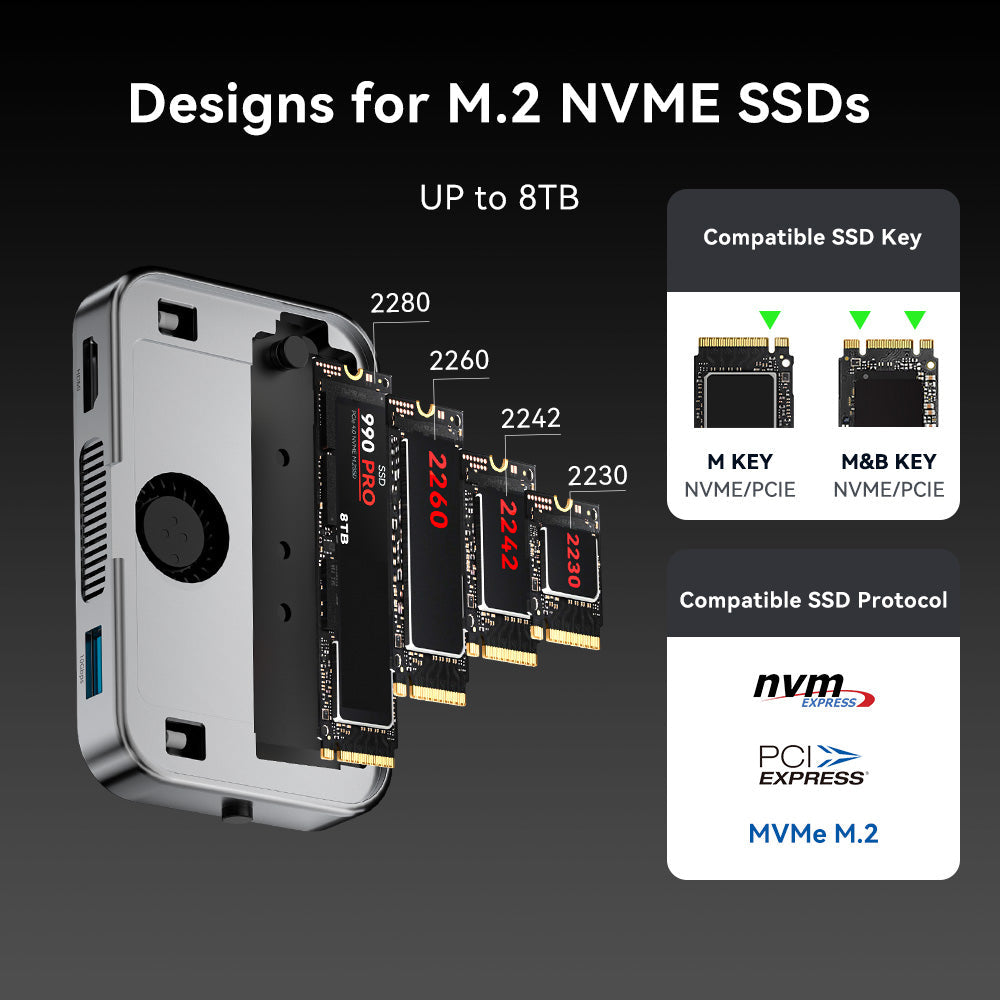 Mroace Magnetic Docking Station And SSD Enclosure