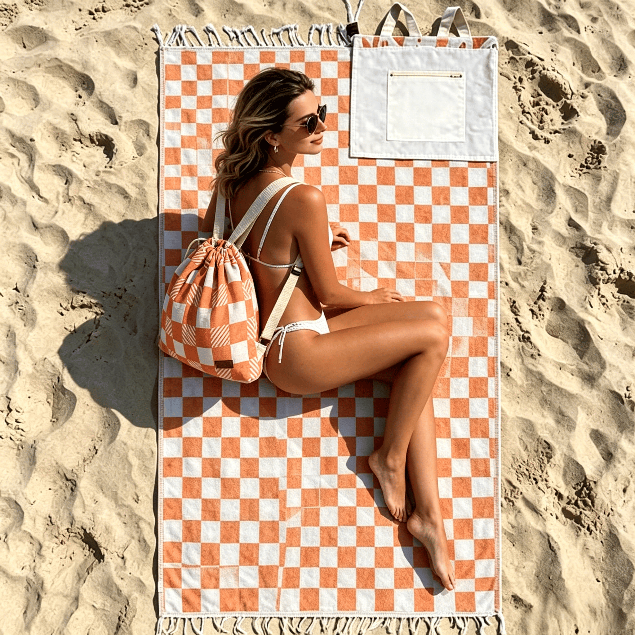 Mroace The 2-in-1 Beach Essential You’ll Use All Summer From Beach Towel to Backpack in Seconds