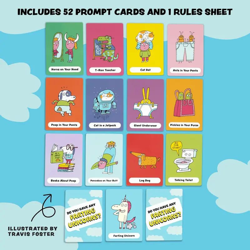 Mroace Funny Unicorn Go Fish Card Game