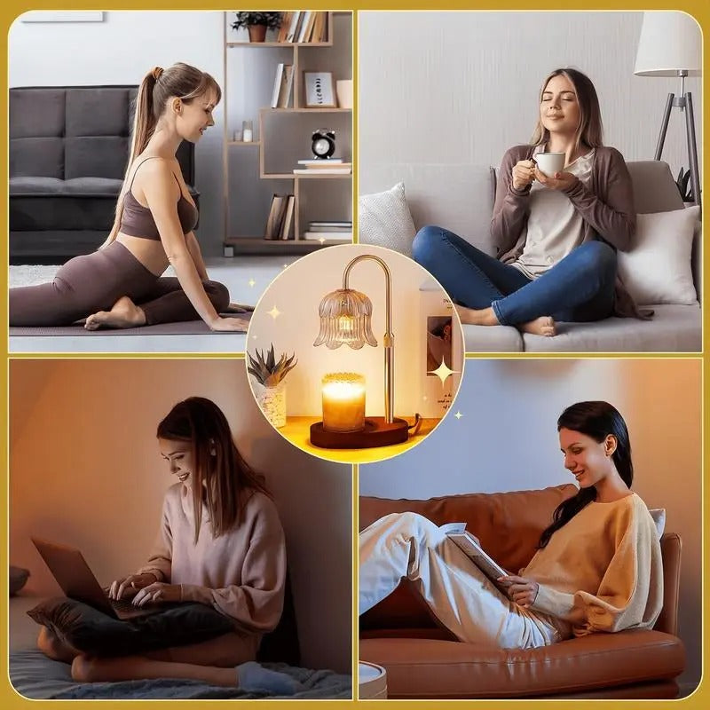 Mroace Adjustable Candle Warmer Lamp With Timer