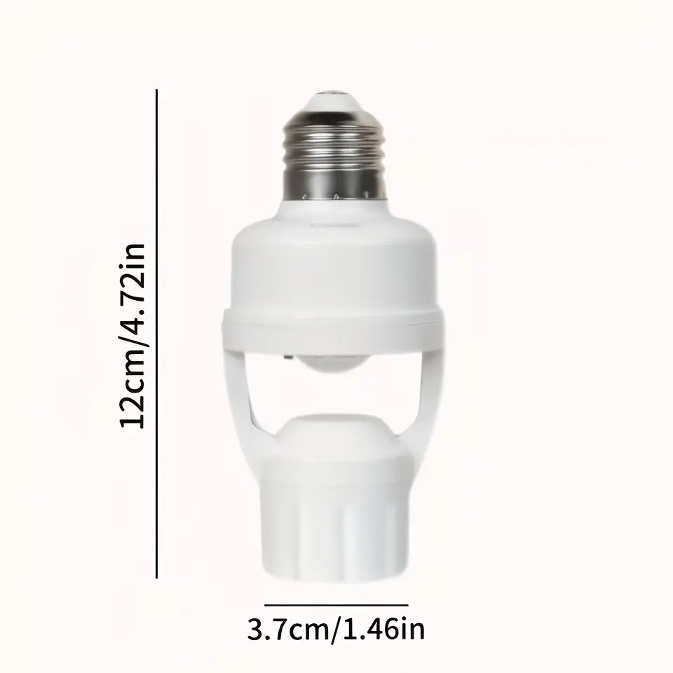 Mroace Adjustable Motion Sensor Bulb Socket Adapter