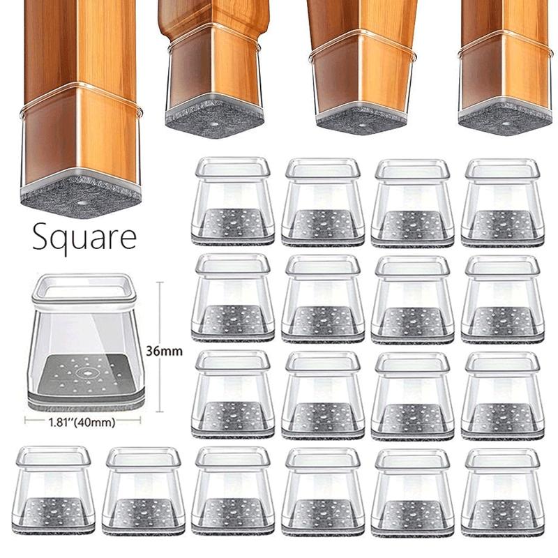 Mroace Noise Reducing Silicone Chair Leg Protectors