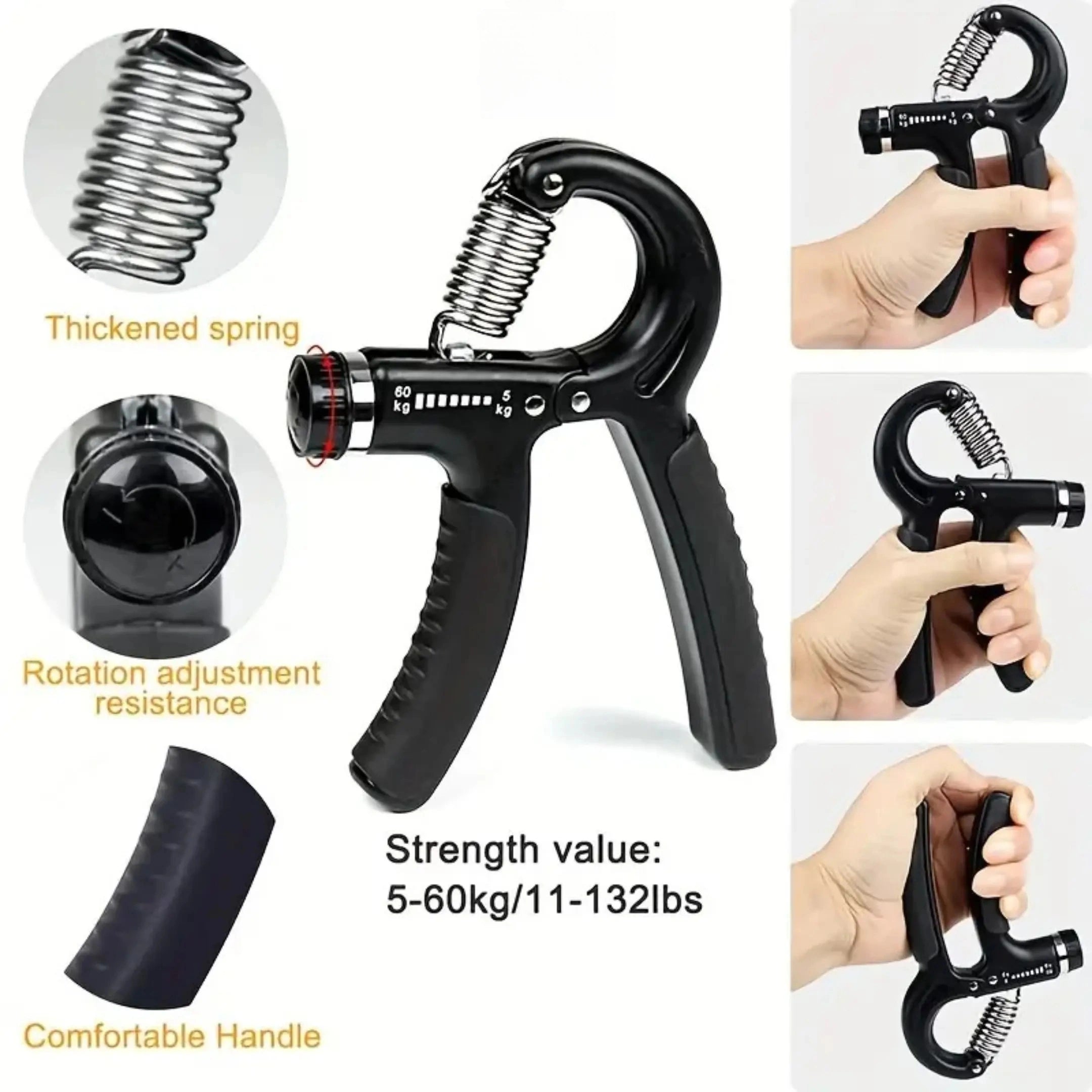Mroace 5-In-1 Hand Grip Strengthener Kit