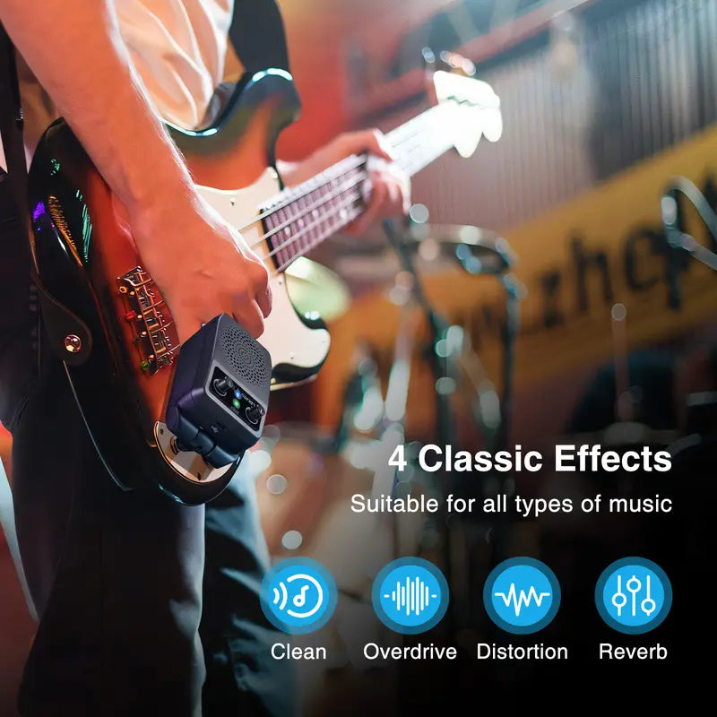 Mroace Portable Bluetooth Mini Guitar Amplifier
