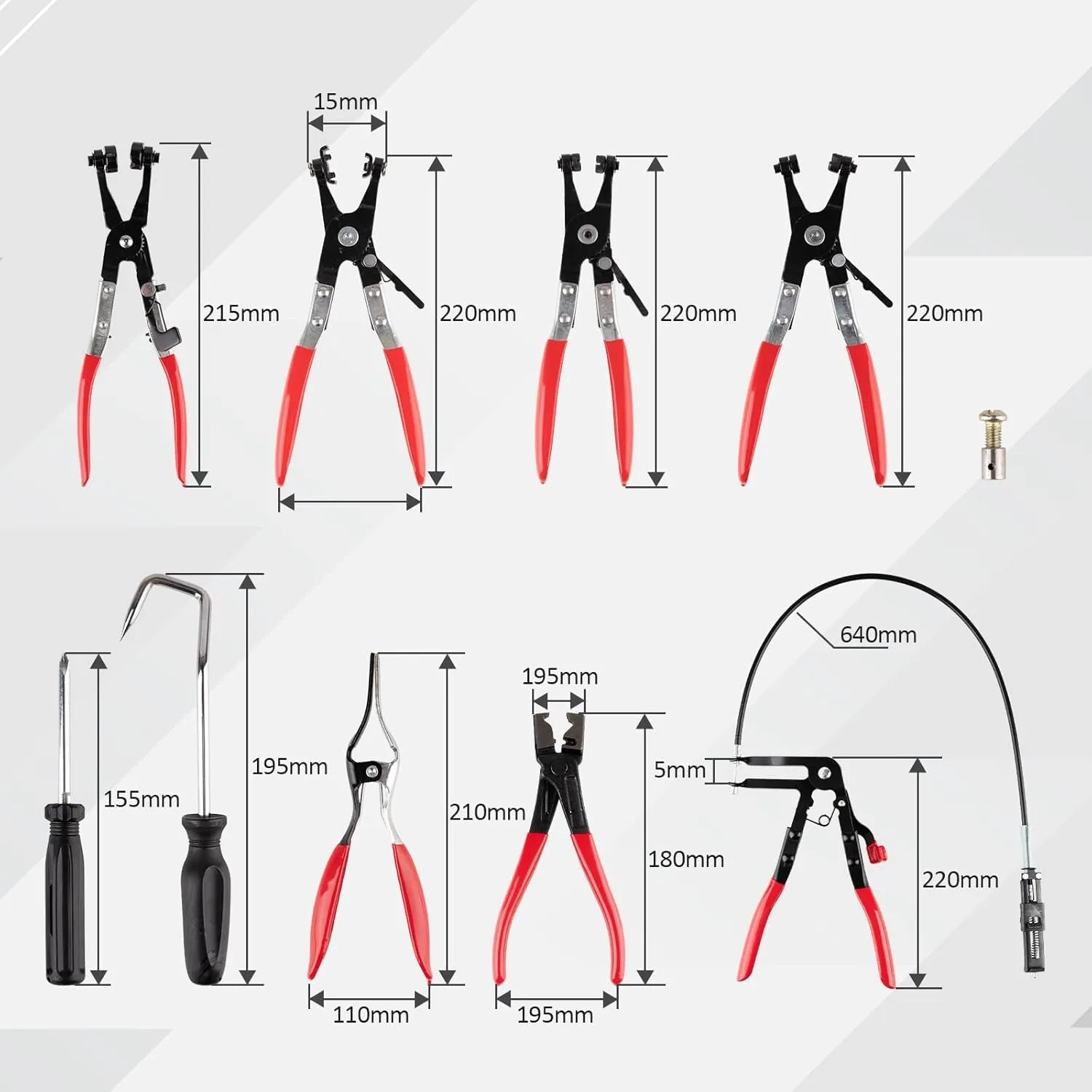 Mroace Flexible Hose Clamp Pliers Set
