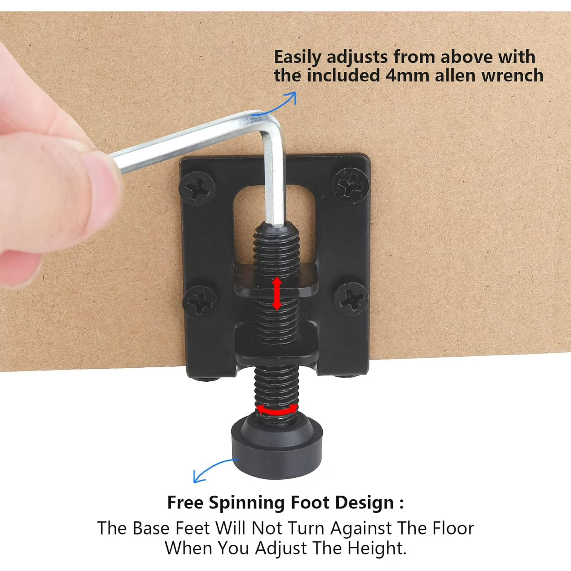 Mroace Heavy Duty Adjustable Furniture Leveling Feet