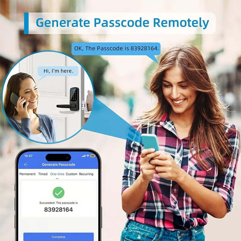 Mroace Single-Cylinder Smart Fingerprint Lock
