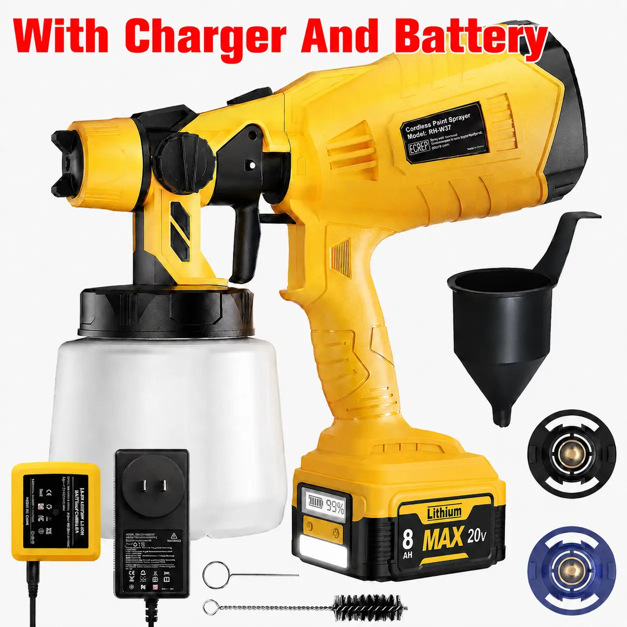 Mroace Cordless High Speed Paint Sprayer