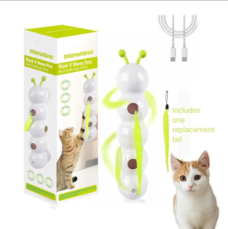 Mroace Whack a Worm Post Cat Toy