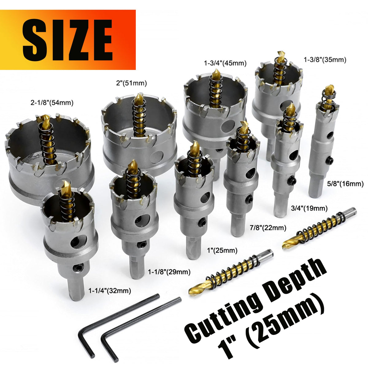 Mroace Tungsten Carbide Hole Saw Kit
