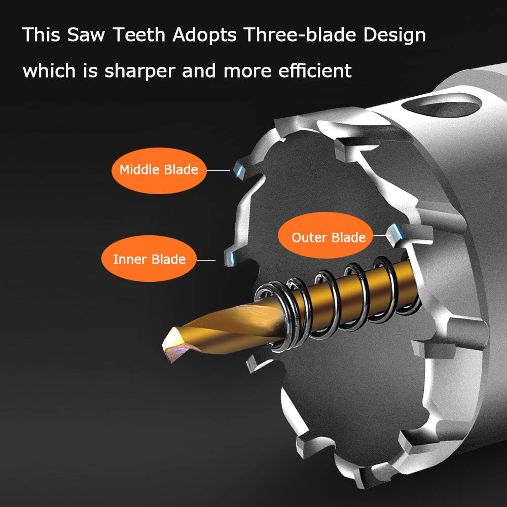 Mroace Tungsten Carbide Hole Saw Kit