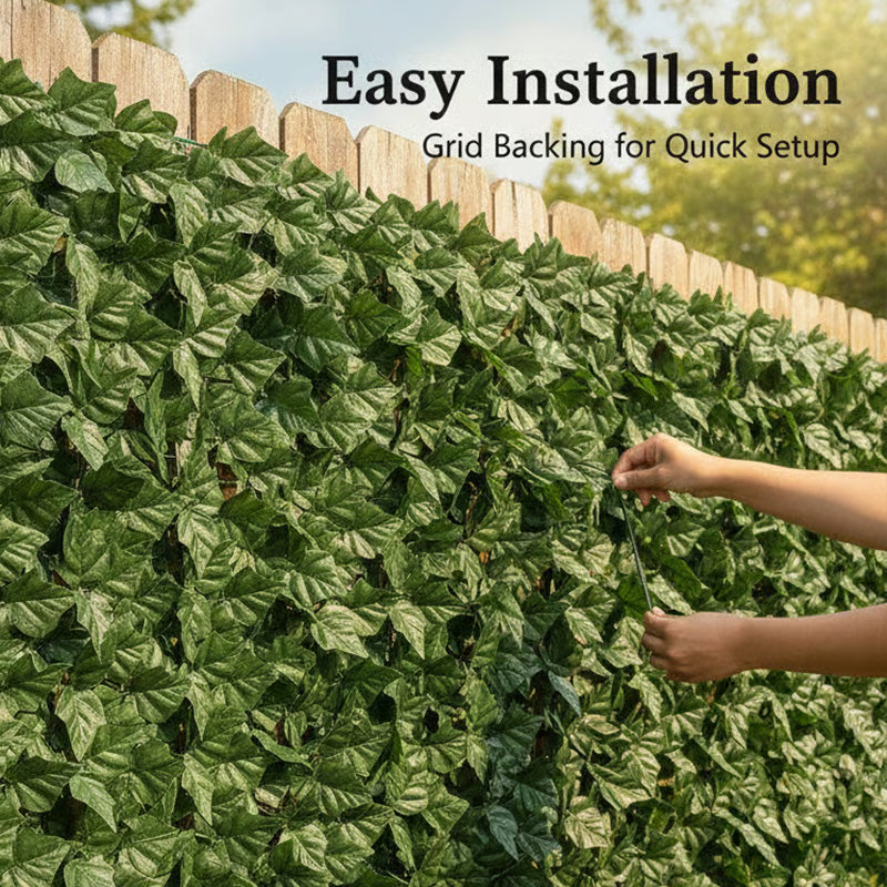 Mroace Artificial Greenery Privacy Fence Screen