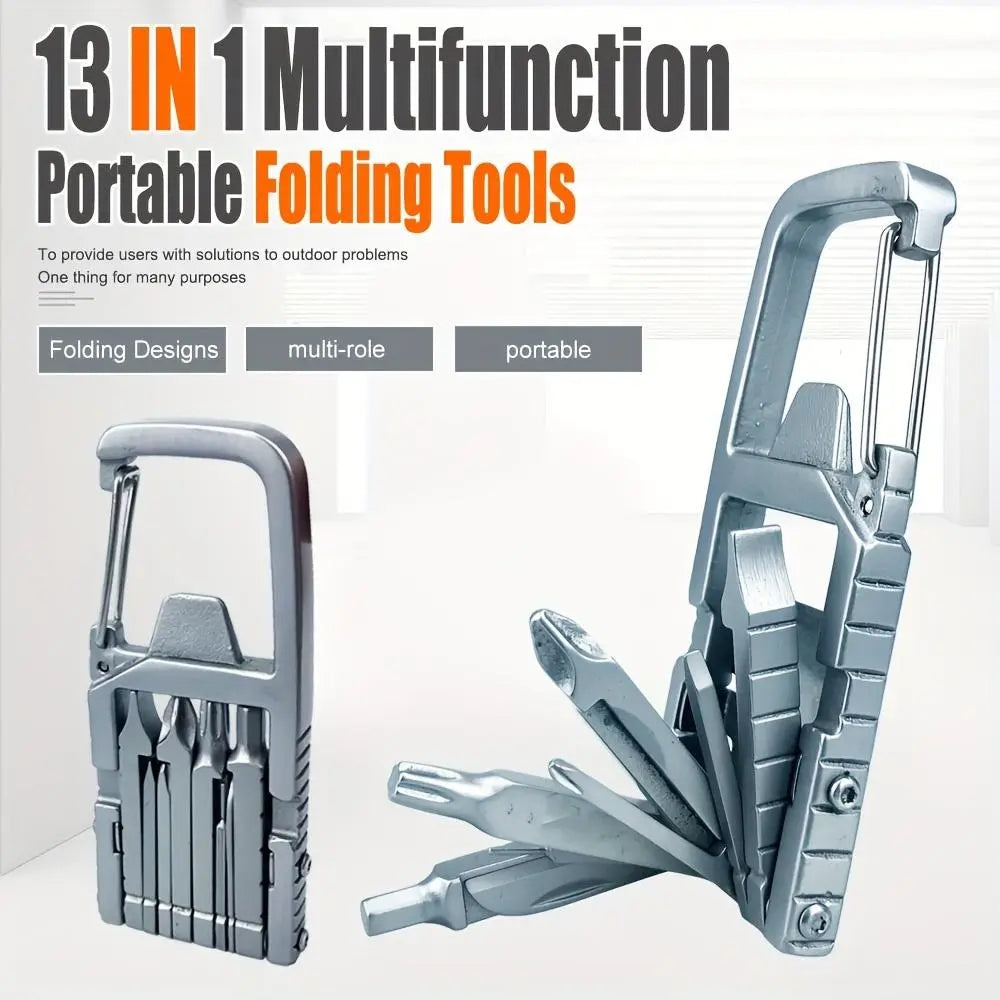 Mroace 13-In-1 Multifunctional Folding Stainless Steel Tool Set
