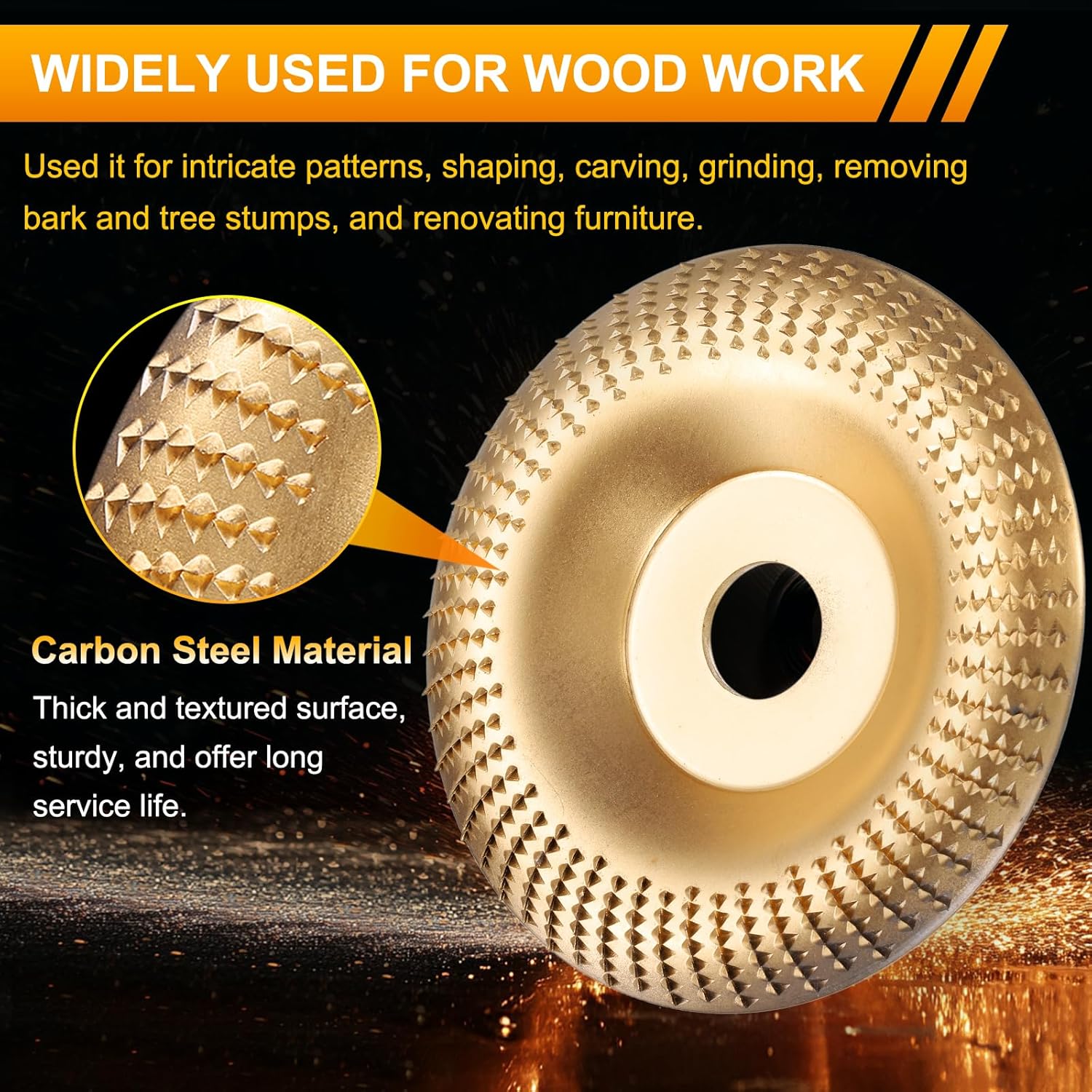 Mroace Heavy-Duty Wood Carving Disc Set (3PCS)
