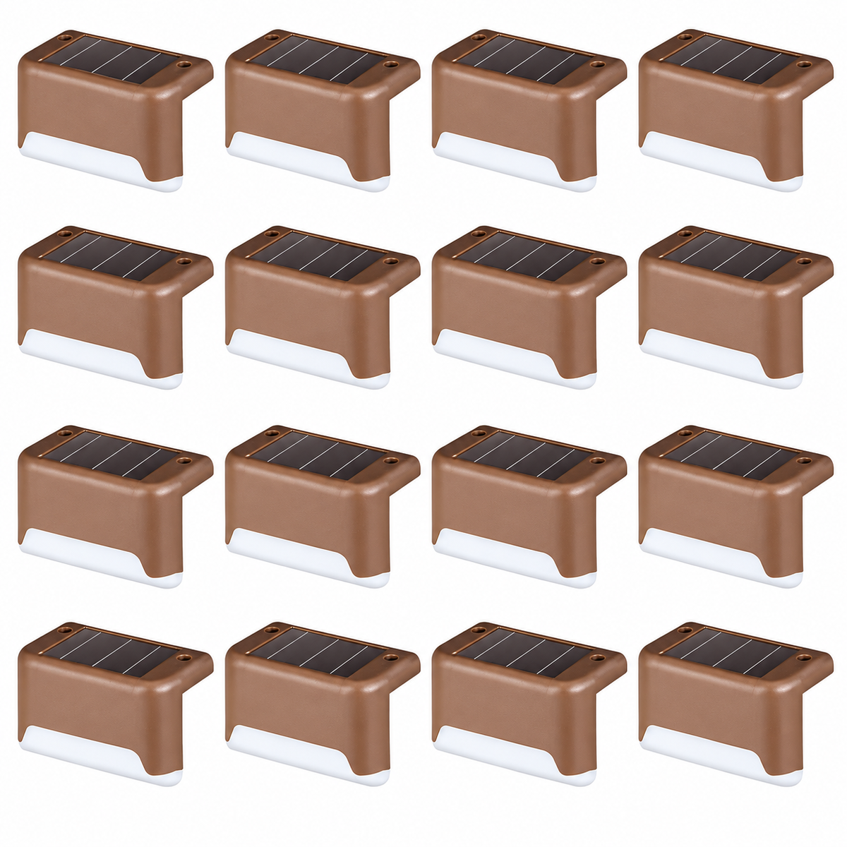 Mroace Waterproof Solar Deck Step Lights