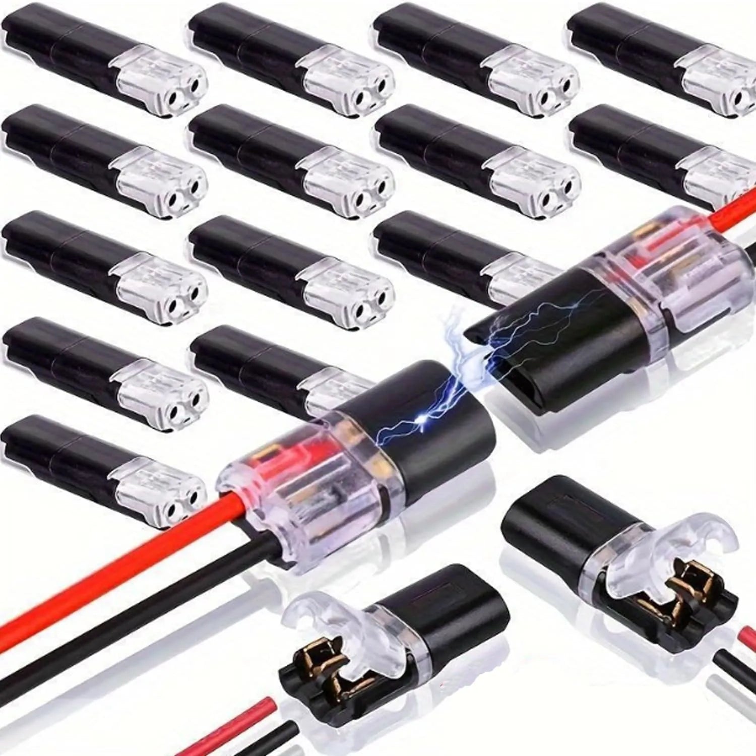 Mroace Double-Wire Quick-Clip Plug-in Connector Set