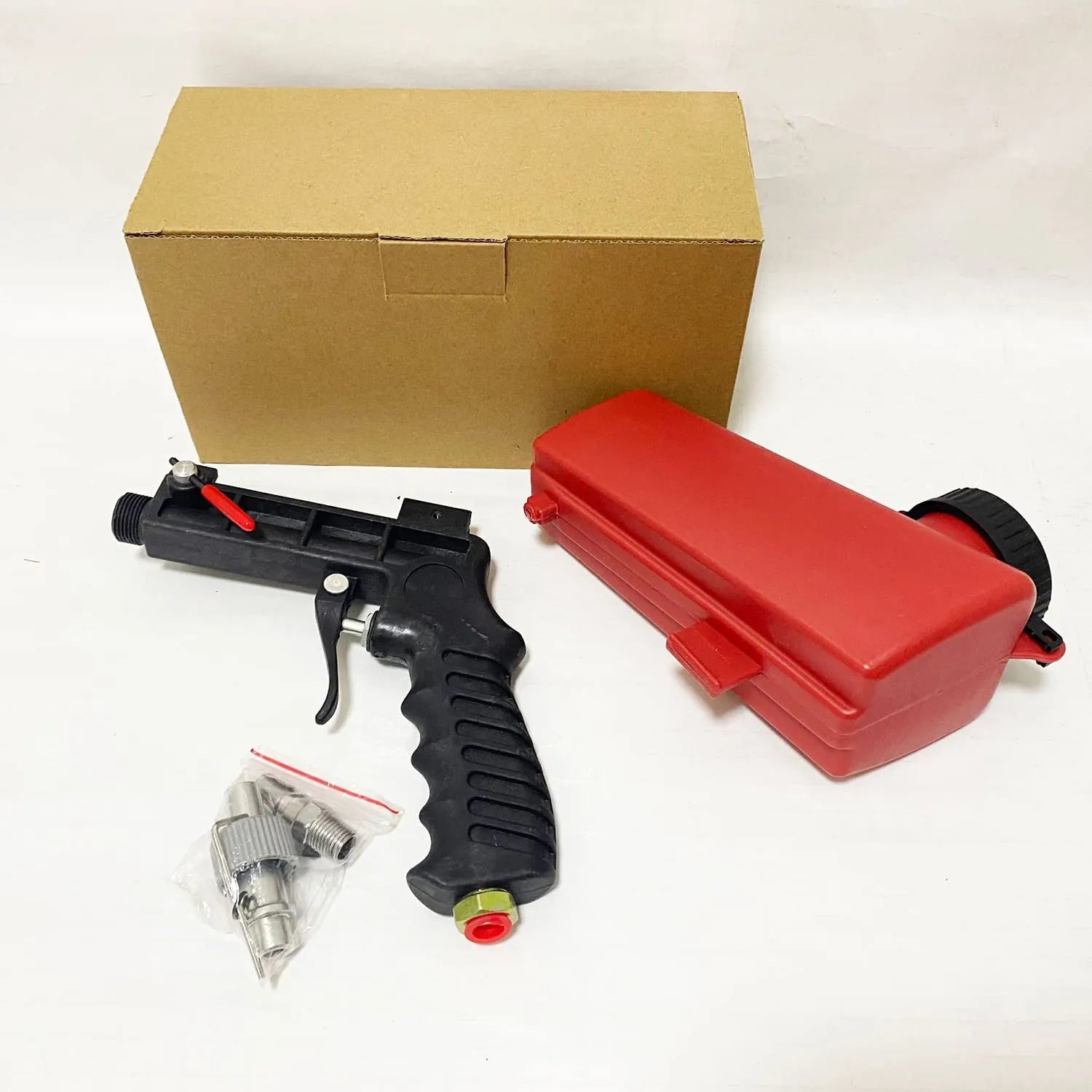 Mroace Portable 90 PSI Pneumatic Sandblaster Gun Kit