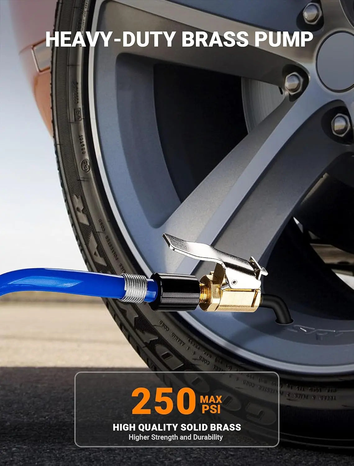 Mroace Brass Locking Tire Air Chuck Adapter Set