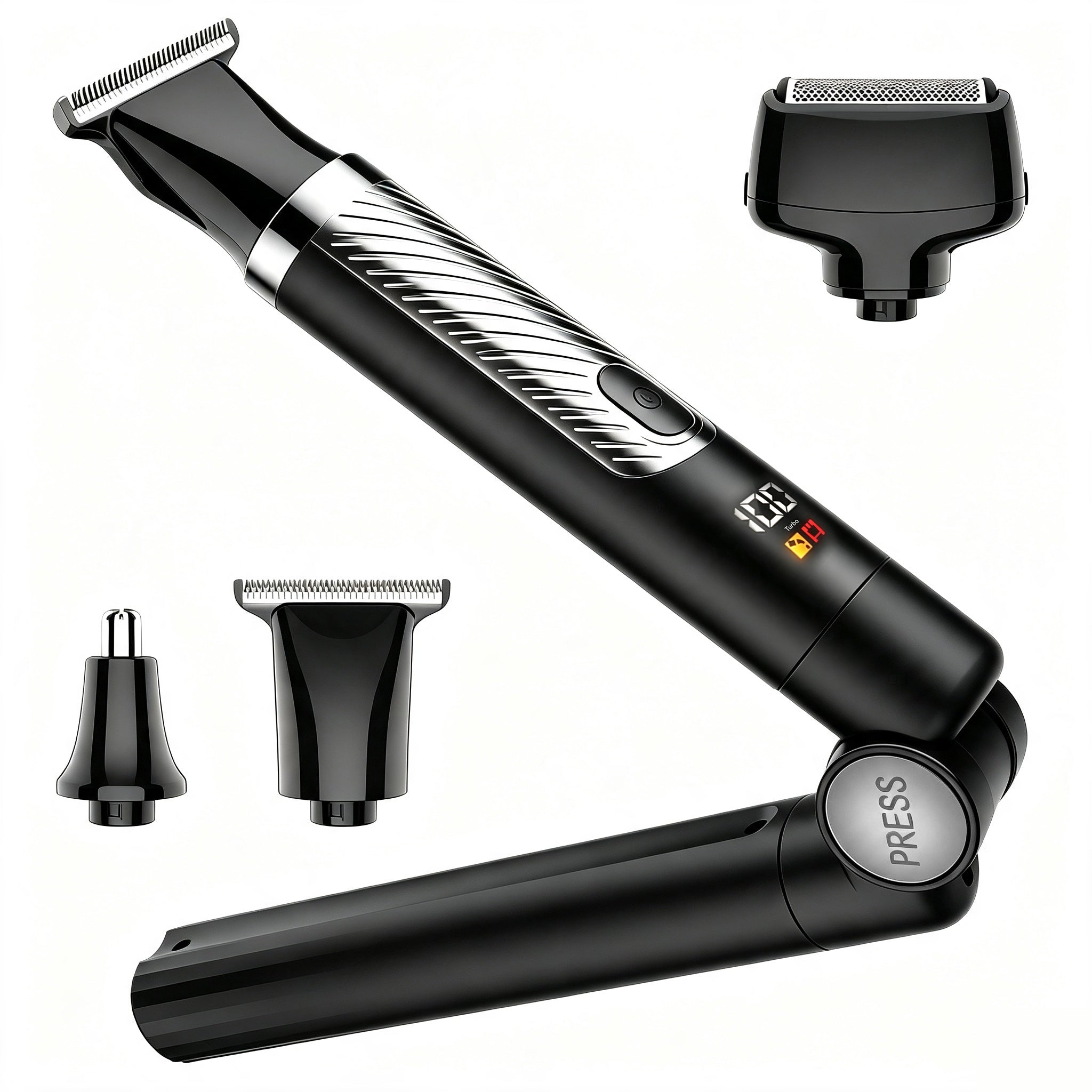 Mroace Waterproof Long Handle Body Grooming Trimmer