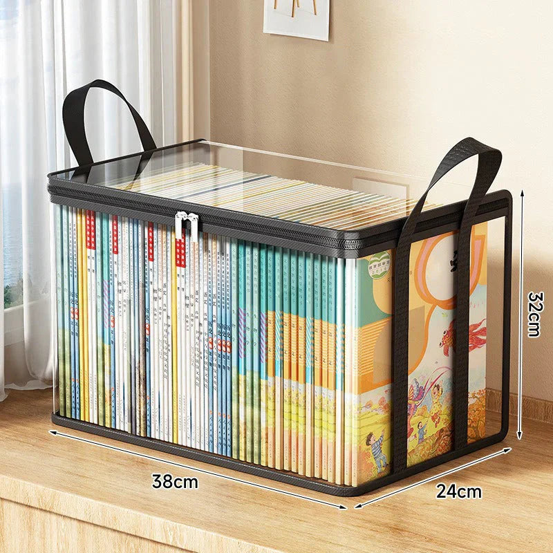 Mroace Portable Large Heavy-Duty Thick Plastic Clear Storage Box